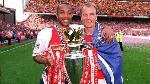 Thierry Henry and Dennis Bergkamp