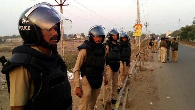 राजकोटमधला हा बंदोबस्त