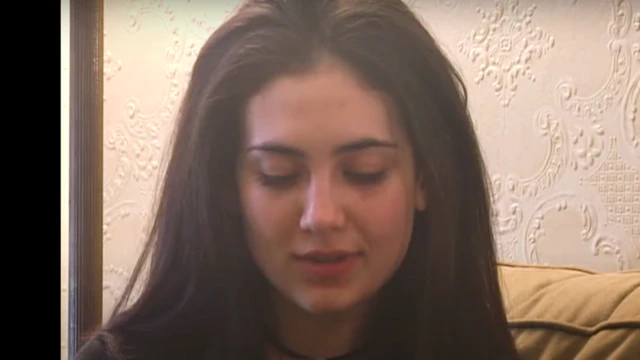 Ella siendo una joven de 18 años