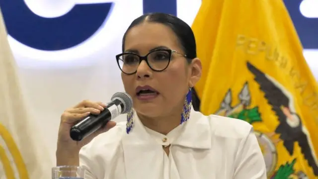 Diana Atamaint, presidenta del Consejo Nacional Electoral
