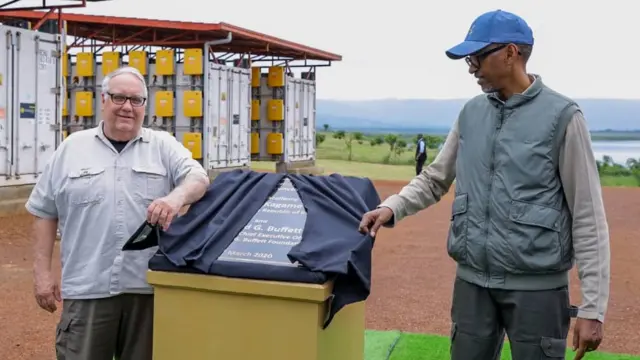 Howard Buffet na Prezida Kagame