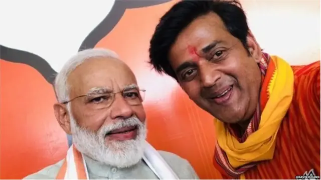 नरेंद्र मोदी और रवि किशन