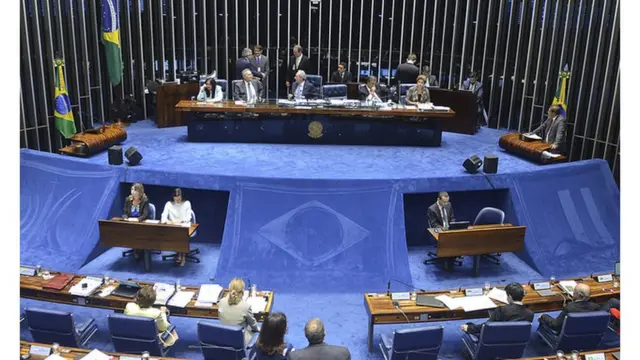 Senado durante julgamento do impeachment