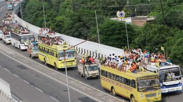 किसानों का प्रदर्शन
