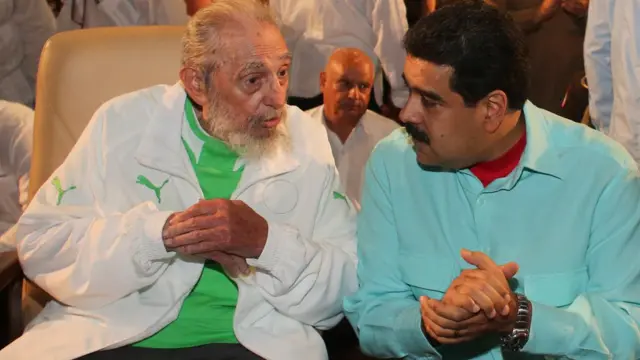 Fidel Castro y Nicolás Maduro