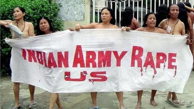 نساء من هذه الحركة أثرن اهتماما عالميا عام 2004 عندما وقفن عاريات خارج معسكر للجيش في العاصمة إيمفال، وهن يحملن لافتة كتب عليها "الجنود الهنود يغتصبوننا"