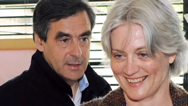 Francois Fillon y su esposa Penelope