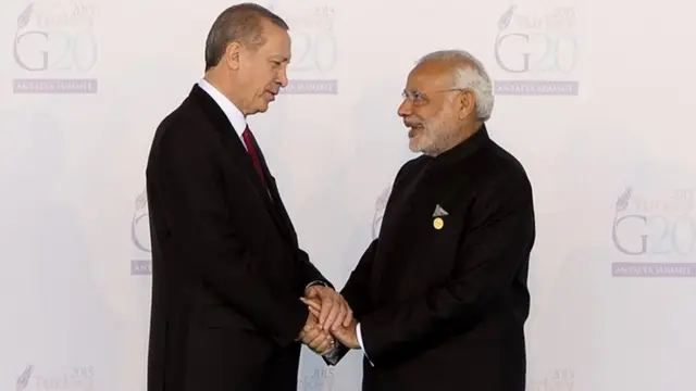 रेचेप तैयप एर्दोआन और मोदी