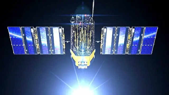Imagen de un satélite.
