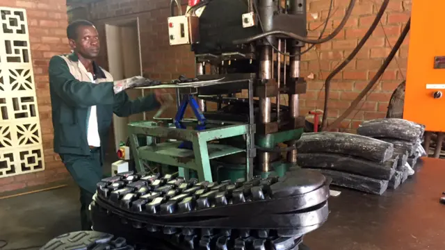 A Courteney Boot Company worker