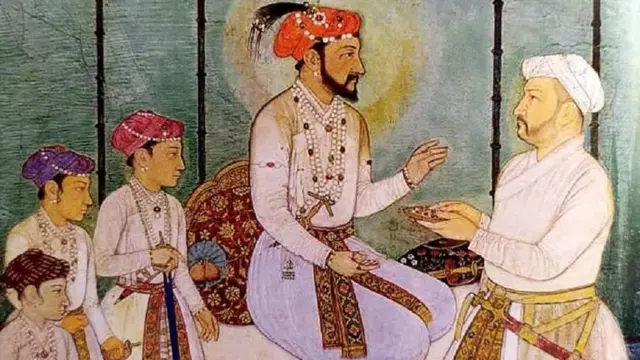 શાહજહાં પોતાના પુત્ર દારા શિકોહની સાથે