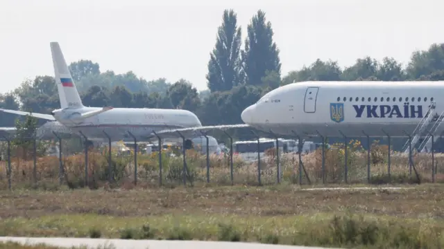 самолет "Россия" в Борисполе