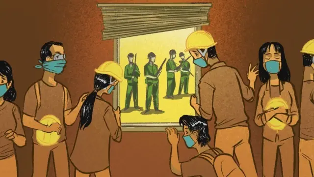 చుట్టూ సైనికులు తప్పించుకునే దారి