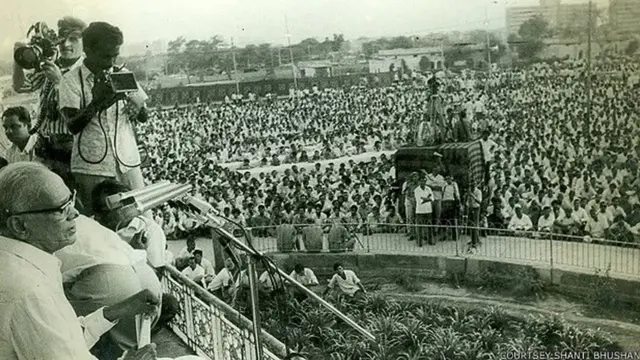 रामलीला मैदान में जय प्रकाश नारायण की रैली