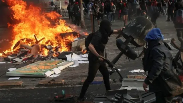 Manifestações violentasestrela bet donorua no Chile