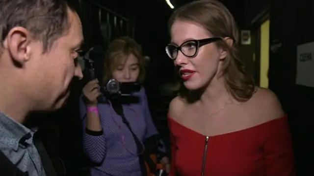 BBC记者盖特豪斯采访克谢尼娅