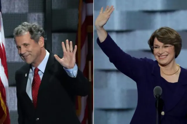Sherrod Brown và Amy Klobuchar