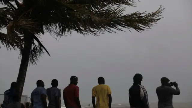 La llegada de Matthew a Haití