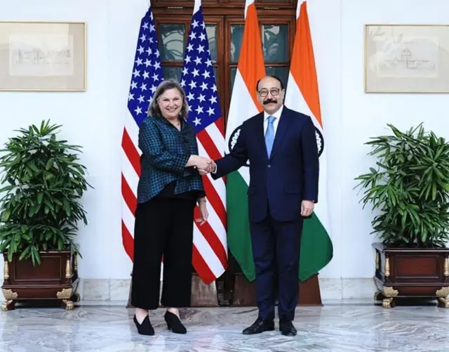 US secretary meets India