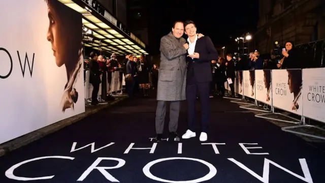 Рэйф Файнс и Олег Ивенко на лондонской премьере фильма