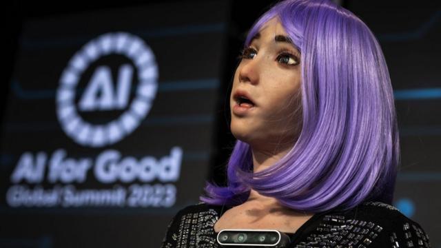 The robot Desdemona at the AI for Good summit