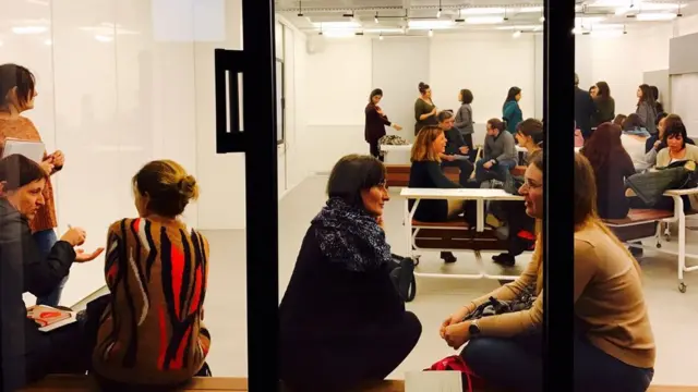 Un aula de la Universidad Pompeu Favra, Barcelona