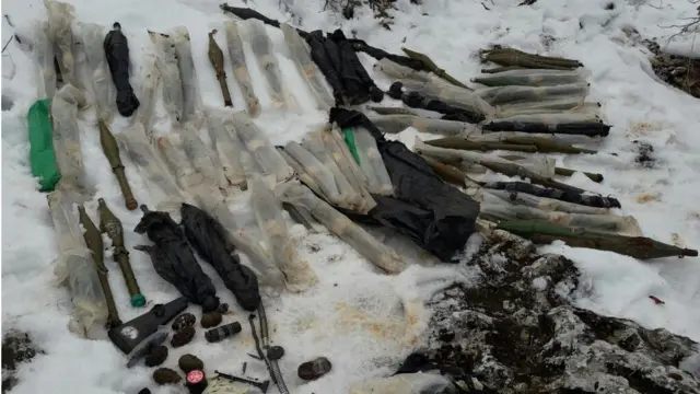 Bu hafta Diyarbakır kırsalında ele geçirildiği açıklanan silahlar