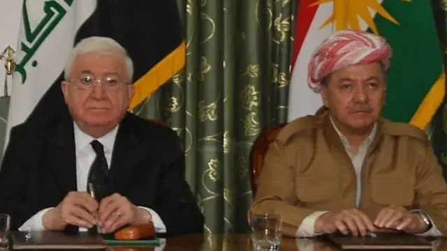 ઈરાકી સરકારના બે નેતાની તસવીર