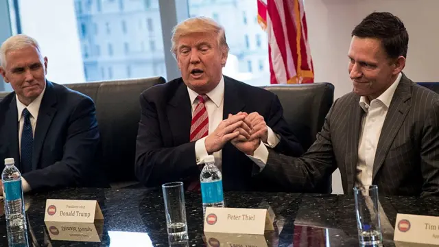 Trump y el fundador de Netflix