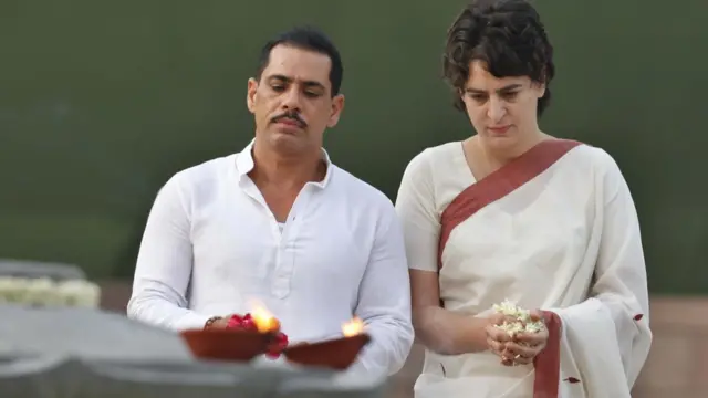 प्रियंका गांधी आणि रॉबर्ट वाध्रा