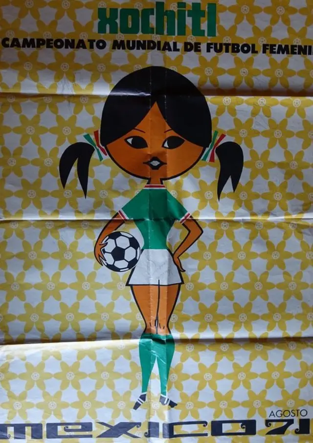 Xochitl, la popular mascota del Mundial no oficial que fue un hito para el fútbol femenino.