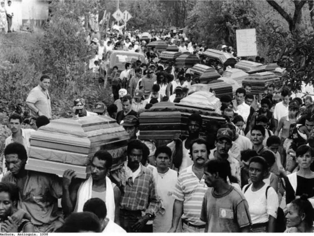 Foto registrada por Jesús Abad Colorado Lopez durante conflito armado na Colômbia