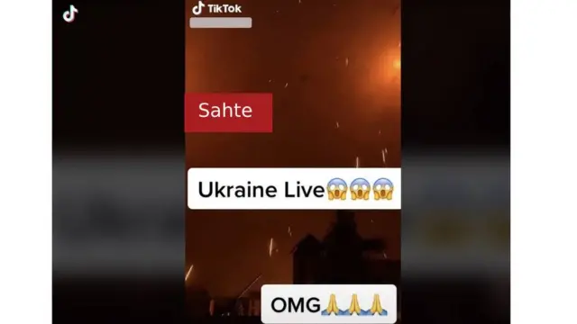 Sahte TikTok savaş videosu