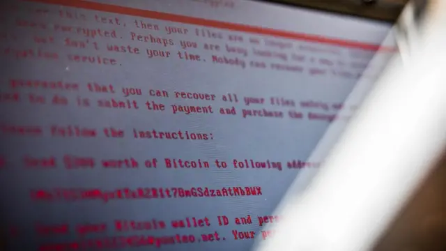 Экран с ransomware