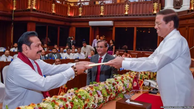 නව මුදල් අමාත්‍ය මහින්ද රාජපක්ෂ