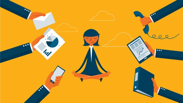 жена коју претрпавају послом