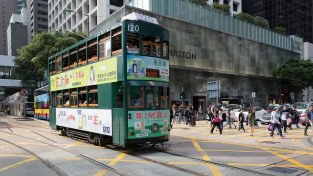 120电车与置地广场