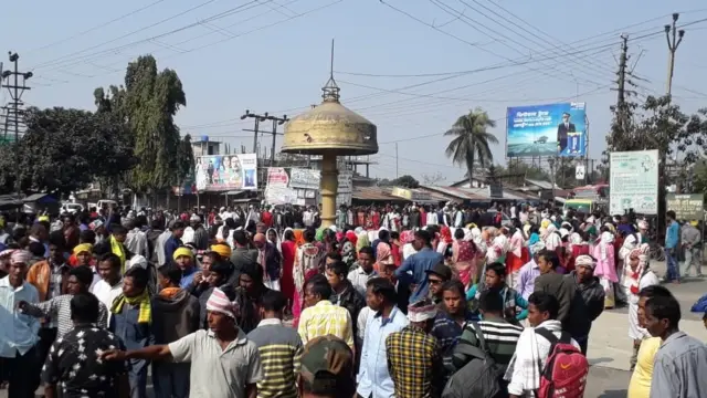 બીટીસીના કાર્યક્રમમાં એકત્ર થયેલી ભીડ