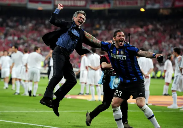 Mourinho y Materazzi
