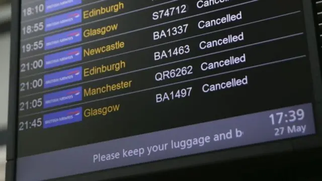 தொழில்நுட்ப கோளாறால் ஏராளமான விமான சேவைகள் ரத்து