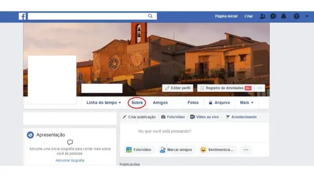 Capturano betanotelano betanoconfigurações do Facebook