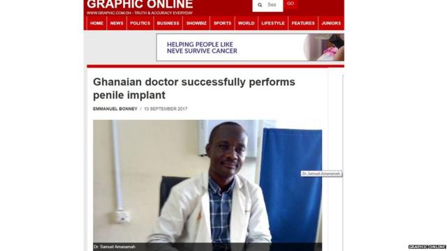 Ghanaians no need travel for erectile dysfunction treatment BBC