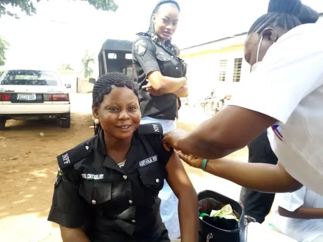 Ọlọpaa Oyo to n gba abẹrẹ