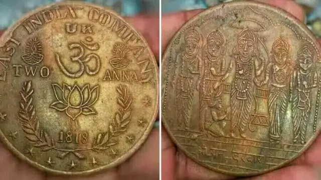 దేవుళ్ల బొమ్మలున్న నాణేలు