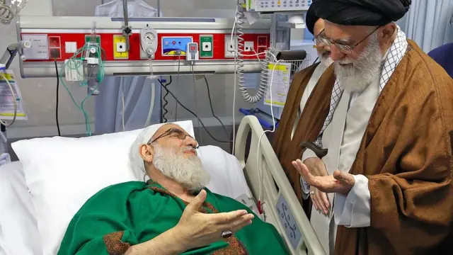 آیت‌الله خامنه‌ای به عیادت هاشمی شاهرودی رفت