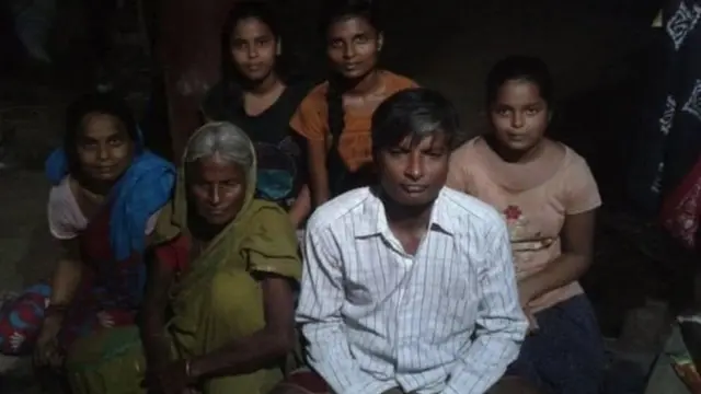 Keluarga petani di India.