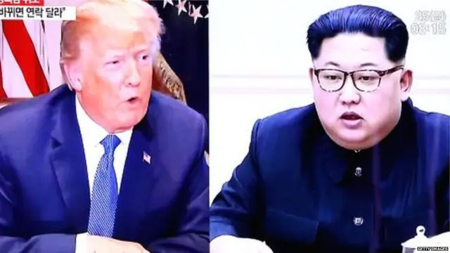 डोनल्ड ट्रंप और किम जोंग उन