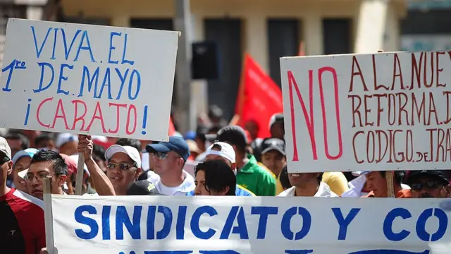 Protesto no Equador