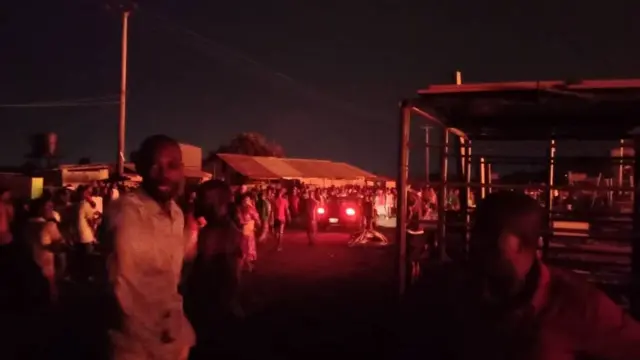 Marine base plank market fire