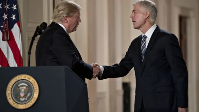 Donald Trump e Neil Gorsuch